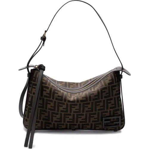 Mini Napa Tostado Leather Bag , female, Sizes: ONE SIZE - Fendi - Modalova