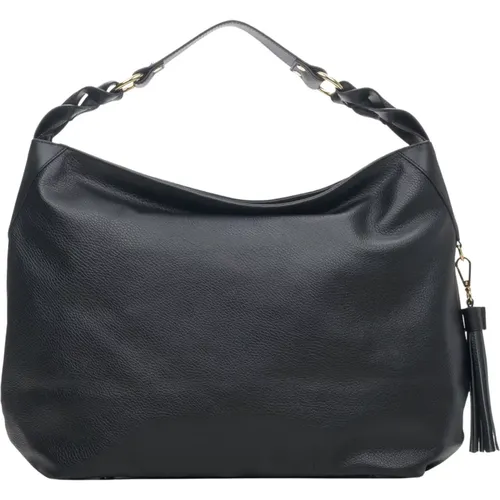 Women`s Hobo Bag made of Genuine Italian Leather Er00114115 , female, Sizes: ONE SIZE - Estro - Modalova