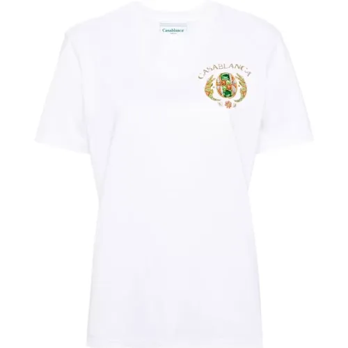Weiße T-Shirts und Polos - Casablanca - Modalova