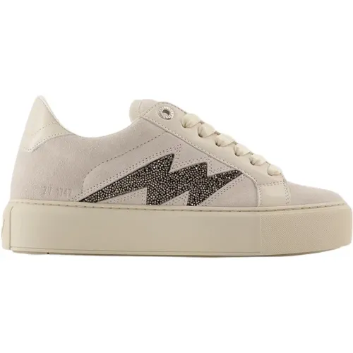 White Flash Chunky Leather Sneakers , female, Sizes: 4 UK, 6 UK, 7 UK, 3 UK - Zadig & Voltaire - Modalova