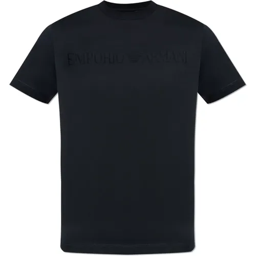 T-Shirt mit Logo , Herren, Größe: 2XL - Emporio Armani - Modalova