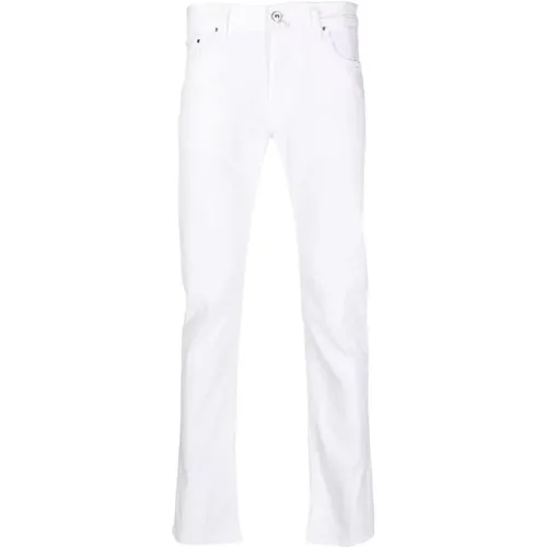Slim-Fit `Bard` Blended Cotton Pants , male, Sizes: W34, W33, W31, W32 - Jacob Cohën - Modalova