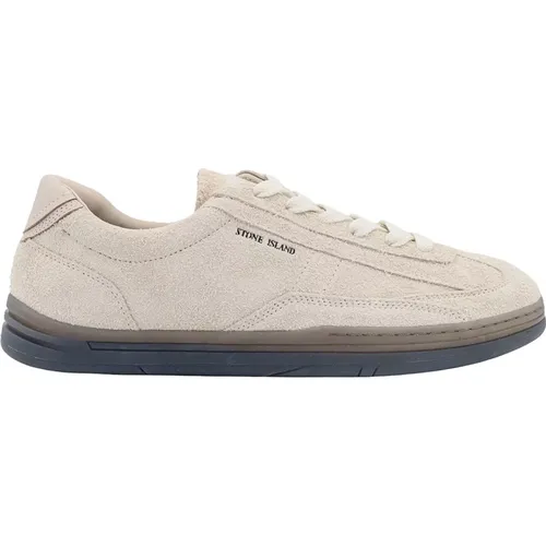 Sneakers mit Lederdetail - Stone Island - Modalova