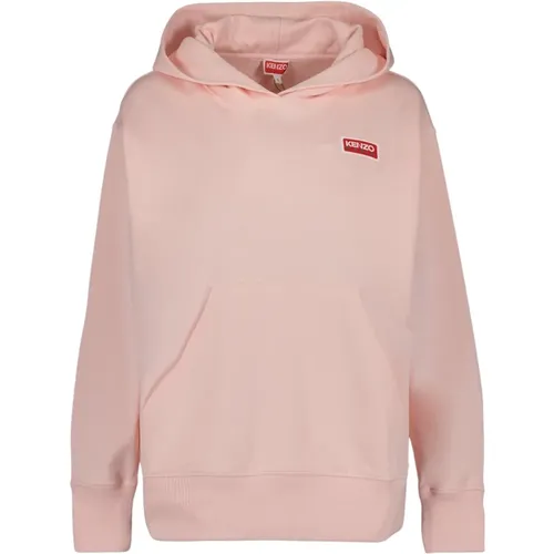 Logo Hoodie Oversize Ribbed Hem , Damen, Größe: M - Kenzo - Modalova