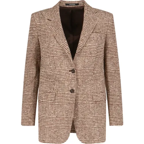 Braune Jacke für Männer , Damen, Größe: L - Tagliatore - Modalova