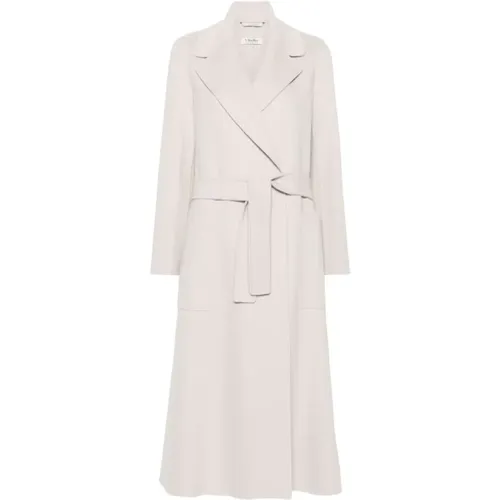 Wool Midi Wrap Coat , female, Sizes: 2XS, XS - Max Mara - Modalova