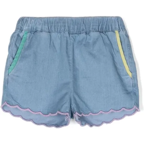 Scalloped Denim Shorts - Stella Mccartney - Modalova