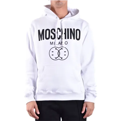 Weiße Aw22 Stilvolle Kapuzenpullover , Herren, Größe: L - Moschino - Modalova