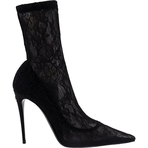Ankle Boots with Stiletto Heel , female, Sizes: 3 UK, 5 UK, 7 UK, 8 UK - Dolce & Gabbana - Modalova