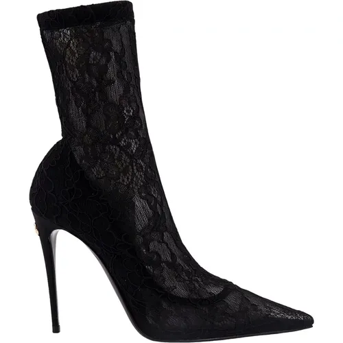 Ankle Boots with Stiletto Heel , female, Sizes: 3 UK, 7 UK, 8 UK - Dolce & Gabbana - Modalova