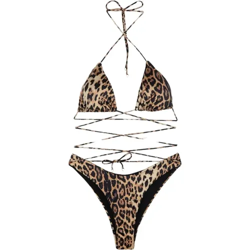 Bikini Triangolo E Slip Americano Fisso Spotted - F**k - Modalova