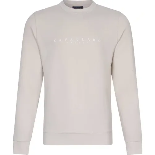 R-Neck Sweatshirt , Herren, Größe: S - Cavallaro - Modalova