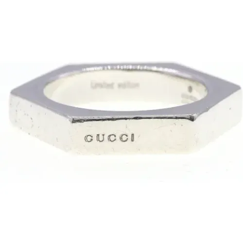 Pre-owned Silver rings , female, Sizes: ONE SIZE - Gucci Vintage - Modalova