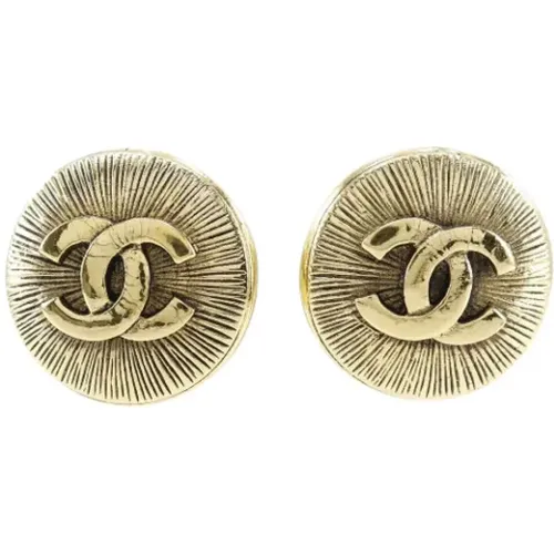 Pre-owned Metal earrings , female, Sizes: ONE SIZE - Chanel Vintage - Modalova