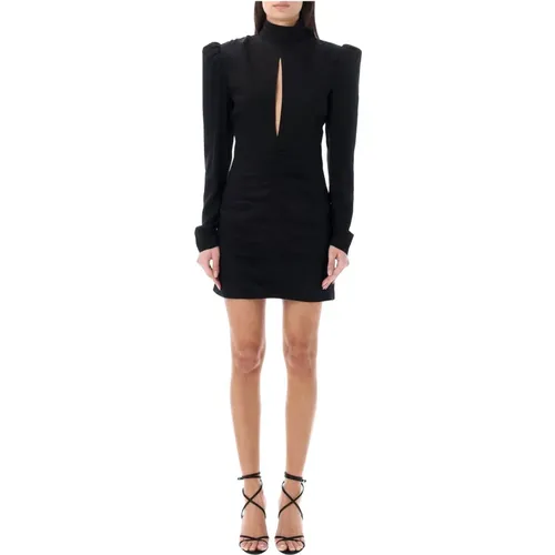 High Neck Draped Mini Dress , female, Sizes: S, XS - Alessandra Rich - Modalova