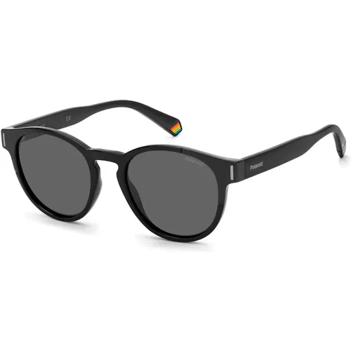 Grey Sunglasses,Schwarze Sonnenbrille für Männer - Polaroid - Modalova