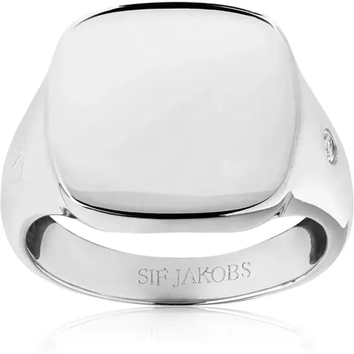 Quadratischer Plain Follina Ring , Damen, Größe: 50 MM - Sif Jakobs Jewellery - Modalova