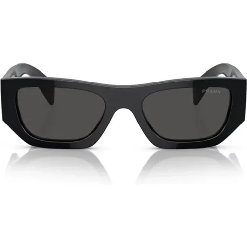 Rechteckige Sonnenbrille mit breiten Bügeln - Prada - Modalova
