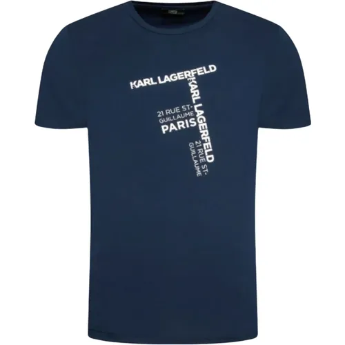 Herren Street Style T-Shirt , Herren, Größe: 2XL - Karl Lagerfeld - Modalova