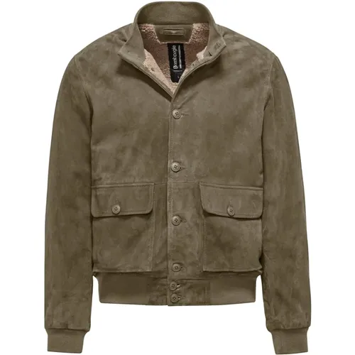 Pulp Leather Jacket , male, Sizes: 2XL, L, M - BomBoogie - Modalova