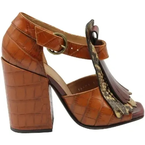 Pre-owned Leather heels , female, Sizes: 2 1/2 UK - Dries van Noten Pre-owned - Modalova