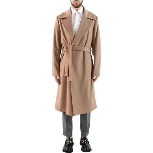 Long Coat with Removable Belt , male, Sizes: XL - Corsinelabedoli - Modalova