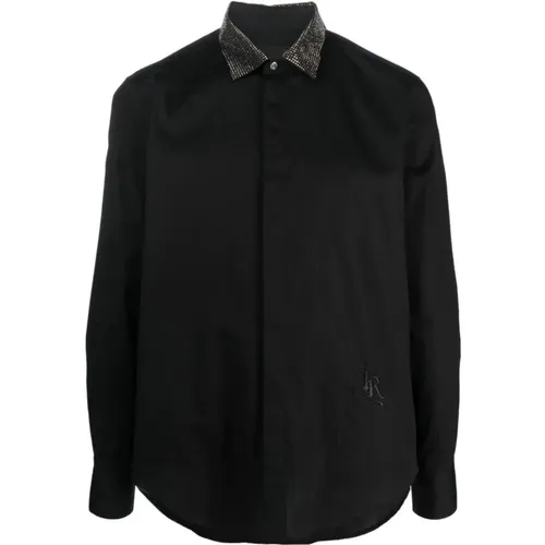 Formal Shirt with Embroidered Logo , male, Sizes: M - John Richmond - Modalova