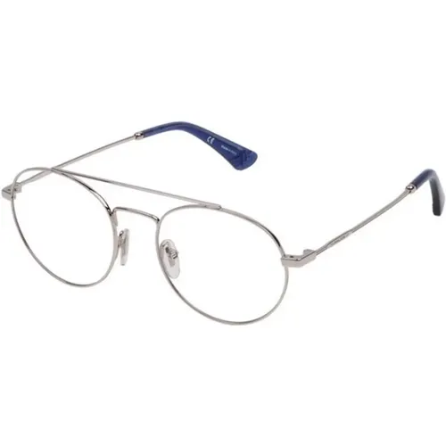 Sleek Silver Glasses , unisex, Sizes: 51 MM - Police - Modalova