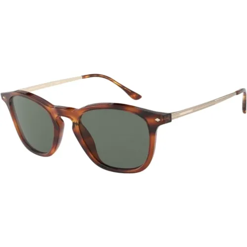 Braune Metall Damen Sonnenbrille - Giorgio Armani - Modalova