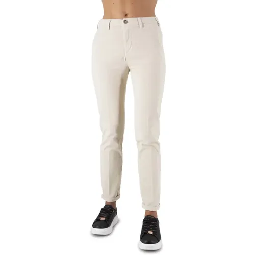 Chino Pantalone Briana Cream , female, Sizes: 3XL, XL, 2XL, L - 40Weft - Modalova
