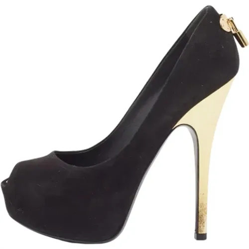Pre-owned Suede heels , female, Sizes: 2 1/2 UK - Louis Vuitton Vintage - Modalova