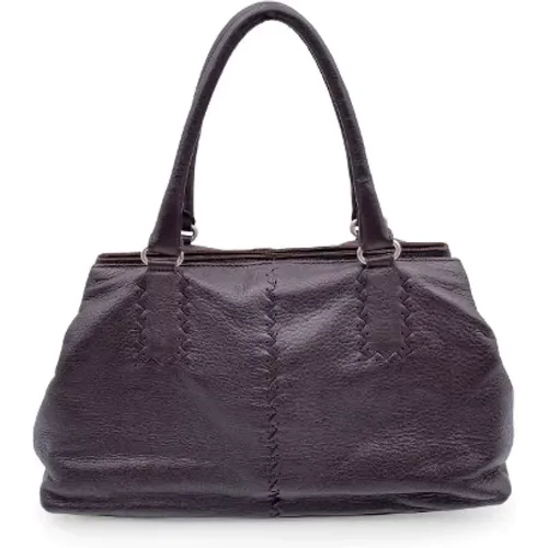 Pre-owned Leather totes , female, Sizes: ONE SIZE - Bottega Veneta Vintage - Modalova