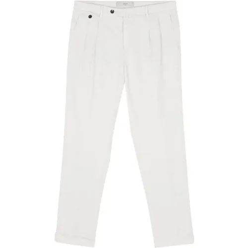 Cotton Blend Trousers with Pleat Detailing , male, Sizes: XL, 2XL, 3XL, L - Briglia - Modalova