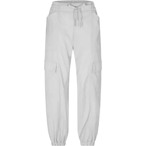 Logo Cargo Hose Graue Hose , Damen, Größe: S - Moncler - Modalova