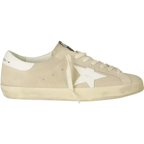 Super-Star Suede Leather Trainers , male, Sizes: 11 UK - Golden Goose - Modalova