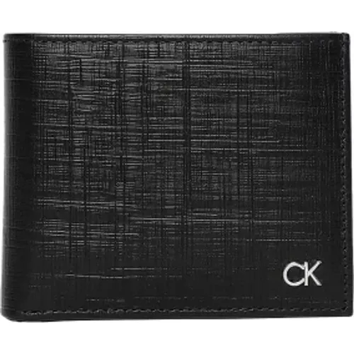 Leather Clip Wallet , male, Sizes: ONE SIZE - Calvin Klein - Modalova