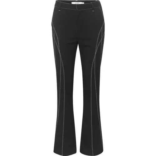 Slim-fit High Waist Flare Pants , female, Sizes: L - Gestuz - Modalova