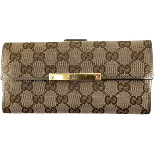 Pre-owned Canvas wallets , female, Sizes: ONE SIZE - Gucci Vintage - Modalova