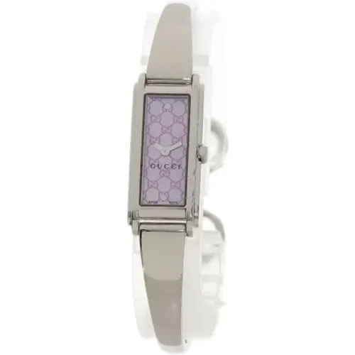 Pre-owned Stainless Steel watches , female, Sizes: ONE SIZE - Gucci Vintage - Modalova