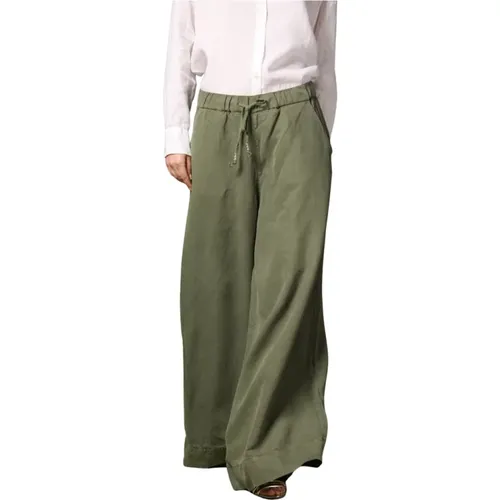 Lässige Leinen Tencel Chino Hose , Damen, Größe: S - Mason's - Modalova