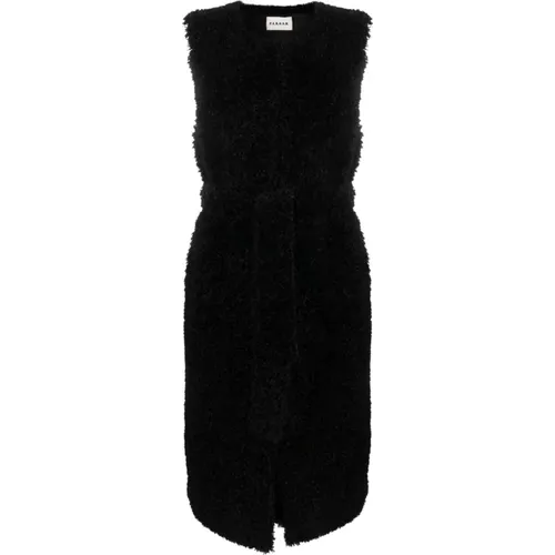 Faux Fur Long Gilet , female, Sizes: XS - P.a.r.o.s.h. - Modalova