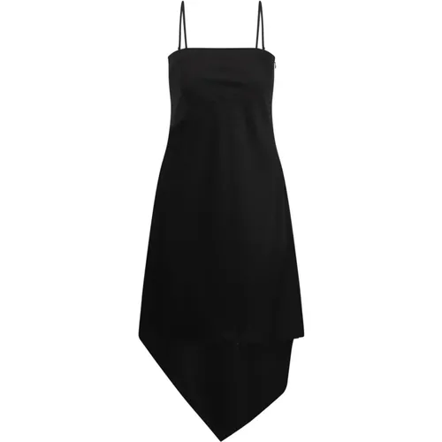 Irregular Hem Wool Dress , female, Sizes: 3XS, 2XS - Helmut Lang - Modalova