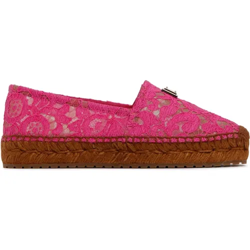 Flat shoes Fuchsia , female, Sizes: 2 UK - Dolce & Gabbana - Modalova