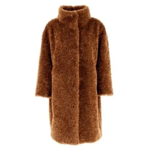 Curly Faux Fur Coat , female, Sizes: XL, L - Herno - Modalova