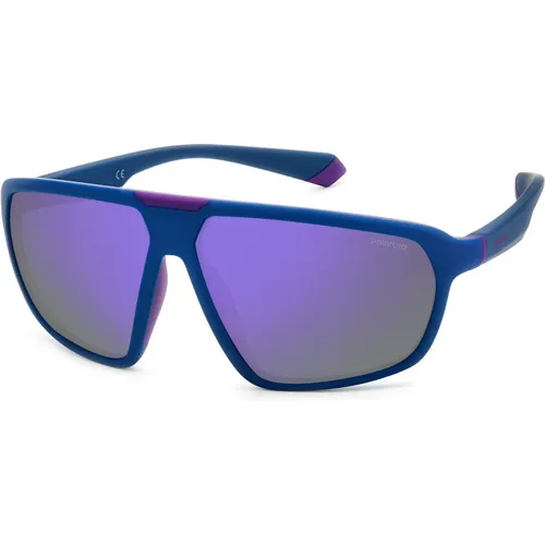 Matte Black Violet Sunglasses , unisex, Sizes: 61 MM - Polaroid - Modalova