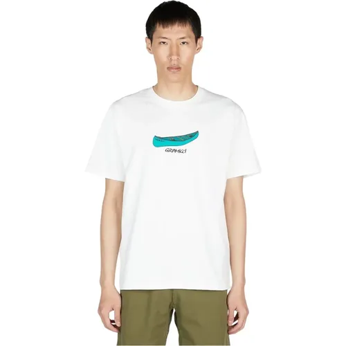 Kanu T-Shirt mit Grafikdruck , Herren, Größe: M - Gramicci - Modalova