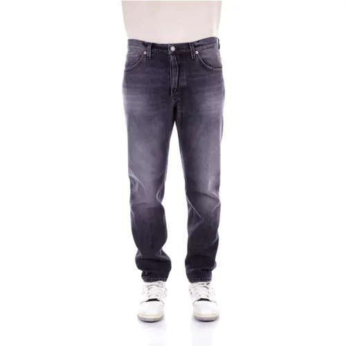 Trousers with Logo , male, Sizes: W30, W29 - Dondup - Modalova