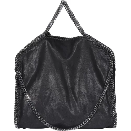 Schwarze Falabella Schultertasche aus Kunstleder - Stella Mccartney - Modalova