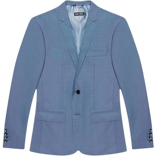 Blaue Anzugjacke Americana Stil , Herren, Größe: S - Antony Morato - Modalova