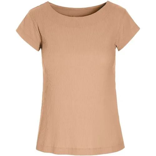 Feminine Globe Rib T-Shirt Top , Damen, Größe: 2XL - Bitte Kai Rand - Modalova